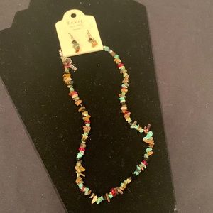 Necklace and earrings